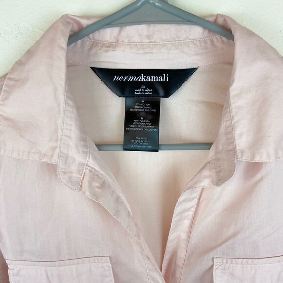 Norma Kamali Roll-Up Cuffs Button Down Shirt - Picture 6 of 6